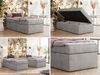 Boxspringbett 90x200 Polsterbett ZERO 90 Einzelbett ohne Kopfteil, inkl. Stauraum & Multipocket-Matratze, Hotelbett - Hellgrau Velvet - H4 - Topper T25 Bild 2