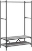 vidaXL Kleiderständer mit Ablagen Grau Sonoma Holzwerkstoff 834203 Bild 2