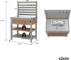 Merax Gartenschrank mit Wasserbecken & Wasserhahn integriertem Flaschenöffner – wetterfester Geräteschrank mit großer Arbeitsfläche & Schublade, Grillstation mit verstellbaren Regalen, Outdoor-Küchenschrank Bild 4