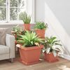 vidaXL Quadratischer Blumentopf 24 pcs Ziegelrot 43 x 43 x 33,5 cm 42020347 Bild 4