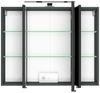 3D Spiegelschrank 80 cm in Graphitgrau LAURIA-03 inkl. LED Beleuchtung, BxHxT: ca. 80 x 64 x 20 cm Bild 3