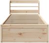 vidaXL Massivholzbett mit Kopfteil 75x190 cm Kiefer 3307107 Bild 4
