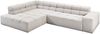 KAWOLA Sofa NEVADA Ecksofa Feincord silber mit motorischem Sitzvorzug Recamiere links 70 x 215 x 319 cm Bild 3
