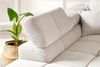 KAWOLA Sofa NEVADA Ecksofa Feincord silber mit motorischem Sitzvorzug Recamiere links 70 x 215 x 319 cm Bild 5