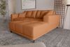 99rooms Massimo Ecksofa Strukturstoff NEVE Rostfarben mit Schlaffunktion Rechts Bild 3