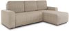 Sofnet Ecksofa 'Roma L' mit Schlaffunktion und Bettkasten, Cord Stoff Beige, 236 x 150 x 90 cm Bild 2