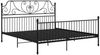 vidaXL Bettgestell Schwarz Metall und Sperrholz 180x200 cm [324856] Bild 2