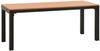 vidaXL Gartenbank 110 cm Stahl und WPC Braun und Schwarz 317142 Bild 2