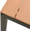 vidaXL Gartenbank 110 cm Stahl und WPC Braun und Schwarz 317142 Bild 5