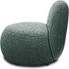 DOMO. collection Sessel 700 016, Polstersessel, rund, gepolsterte Rückenlehne, Füße mit Filzgleitern, Armsessel, Polsterganitur, 73 x 75 x 76 cm (BxTxH), blau Bild 4