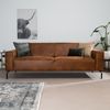 Bronx71 Ledersofa Kansas 3-Sitzer cognac Bild 2