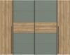 Kleiderschrank Nigel / Narago, Holzwerkstoff, Grün, Holzfarben, 270 x 210 x 61 cm Bild 2