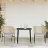 vidaXL 3-tlg. Garten-Essgruppe mit Kissen Braun Poly Rattan Glas 3334520 Bild 3