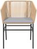 vidaXL 3-tlg. Garten-Essgruppe mit Kissen Braun Poly Rattan Glas 3334520 Bild 5