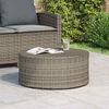 Couchtisch Sofatisch, für draußen Grau Ø 68 x 30 cm Poly-Rattan d216e Bild 4