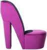 vidaXL Stuhl in Stöckelschuh-Form Lila Samt 248645 Bild 3