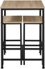 tectake Stehtisch Barset (1-St, 3 tlg), 3er-Set aus Bartisch und zwei Barhockern im trendigen Industrial-Look Bild 3