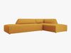 Micadoni Ecksofa Ruby 4-Sitzer Rechts Strukturierter Stoff Ottawa Gelb Bild 2