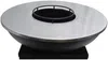 Vente-unique - CORVERA Barbecue, Plancha Metall Schwarz - B 81 cm x H 96,1 cm x L 81 cm Bild 5