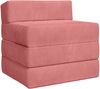 vidaXL Klappsofa Bett Rosa 200 x 70 x 15 cm Samt 900010 Bild 2