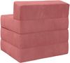 vidaXL Klappsofa Bett Rosa 200 x 70 x 15 cm Samt 900010 Bild 5