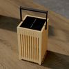 Ambia Garden 'SOLARLEUCHTE' Solarleuchte, Holz braun, 10 x 18 x 10 cm, Outdoor Bild 4