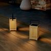 Ambia Garden 'SOLARLEUCHTE' Solarleuchte, Holz braun, 10 x 18 x 10 cm, Outdoor Bild 3