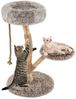 KOMFOTTEU Kratzbaum, Katzenbaum mit Kratzpfosten, Plüschsitzflächen, & Seil Bild 5