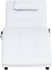 vidaXL Massage Chaiselongue mit Kissen Weiß Kunstleder 281345 Bild 5