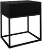 AX LIVING Nachttisch Kommode Aleio in Schwarz Metallgestell 45 cm Bild 2