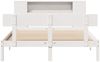 vidaXL Massivholzbett mit Regal ohne Matratze Weiß 140x190 cm Kiefer 3321771 Bild 4