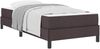 vidaXL Boxspringbett mit Matratze Dunkelbraun 100 x 200 cm Stoff 3398468 Bild 2