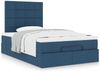 vidaXL Ottoman-Bett mit Matratze Blau 120x200 cm Stoff 3313153 Bild 4