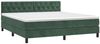 vidaXL Boxspringbett mit Matratze Dunkelgrün 160x200 cm Samt 3141494 Bild 3