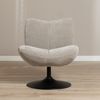 Bronx71 Sessel Lise drehbar Chenille taupe Bild 2