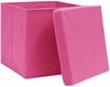 vidaXL Aufbewahrungsboxen mit Deckeln 10 Stk. 28x28x28 cm Rosa 325206 Bild 4