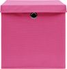 vidaXL Aufbewahrungsboxen mit Deckeln 10 Stk. 28x28x28 cm Rosa 325206 Bild 5