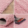 SIMPEX24 Teppich Unicolor - Einfarbig, Rund, Höhe: 30 mm, Modern Kurzflor Teppich Wohnzimmer Abstrakt Design Rosa Pflegeleicht Bild 3