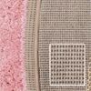 SIMPEX24 Teppich Unicolor - Einfarbig, Rund, Höhe: 30 mm, Modern Kurzflor Teppich Wohnzimmer Abstrakt Design Rosa Pflegeleicht Bild 4