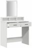 vidaXL Schminktisch mit Schubladen Weiß 79 x 41 x 140 cm Holzwerkstoff 865136 Bild 5