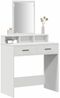 vidaXL Schminktisch mit Schubladen Weiß 79 x 41 x 140 cm Holzwerkstoff 865136 Bild 3