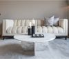 Casa Padrino Luxus Marmor Couchtisch Weiß Ø 90 cm - Luxus Wohnzimmer Möbel Bild 4
