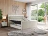 Boxspringbett KING VELEN, Doppelbett mit Multipocket-Matratze, Polsterbett mit Kopfstütze - 180x200 - Beige Velours - H4 Bild 2