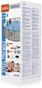 Bestway® Steel Pro MAX™ Frame Pool Komplett-Set mit Filterpumpe Ø 549 x 122 cm, Steinwand-Optik (Cremegrau), rund Bild 3