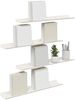 vidaXL Schwebendes Regal 4 pcs Weiß 60 x 8,5 x 2,5 cm Stahl 8003971 Bild 3