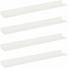 vidaXL Schwebendes Regal 4 pcs Weiß 60 x 8,5 x 2,5 cm Stahl 8003971 Bild 2