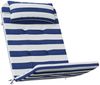 vidaXL Adirondack-Auflagen 2 Stk. Blau & Weiß Gestreift Oxford-Gewebe 361845 Bild 3