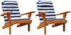 vidaXL Adirondack-Auflagen 2 Stk. Blau & Weiß Gestreift Oxford-Gewebe 361845 Bild 4