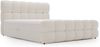 GRAINGOLD Modo Boxspringbett 200x200, mit gepolstertes Kopfteil, Doppelbett mit zwei Bettkästen, Velour-Stoff, Beige Bild 2