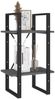vidaXL Bücherregal 2 Böden Grau 40x30x70 cm Massivholz Kiefer 806414 Bild 4